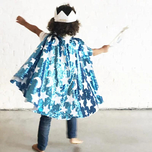 Накидка Ratatam "Cosmic", голубые звезды, 3-10 лет